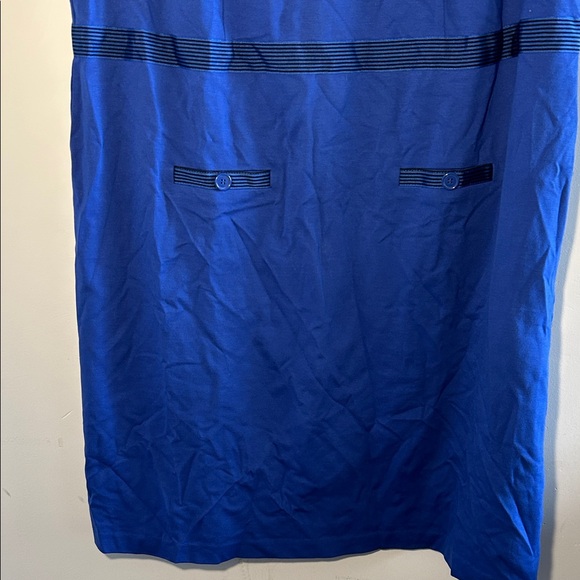 Talbots, Size 18W Royal Blue Sleeveless Dress - Picture 4 of 8